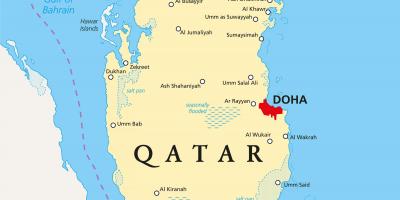 harta doha Katari harta   Harta të Katarit (Perëndimor Azi   Azia)