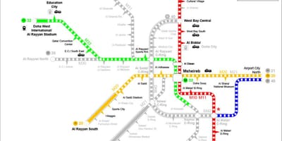 Katari metro hartë