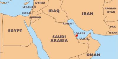 Katari vend në hartë të botës